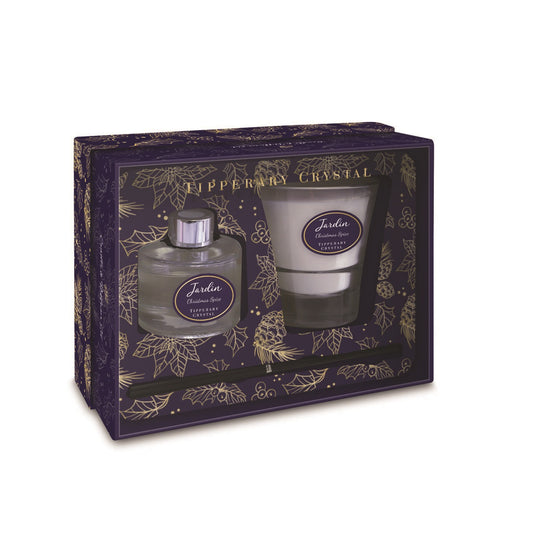 Jardin Christmas Candle & Diffuser Set - Christmas Spice - NEW 2021  Transport yourself to a special place with the perfect fragrance for your home. Our scented candles will transform any room and will certainly set the right mood.