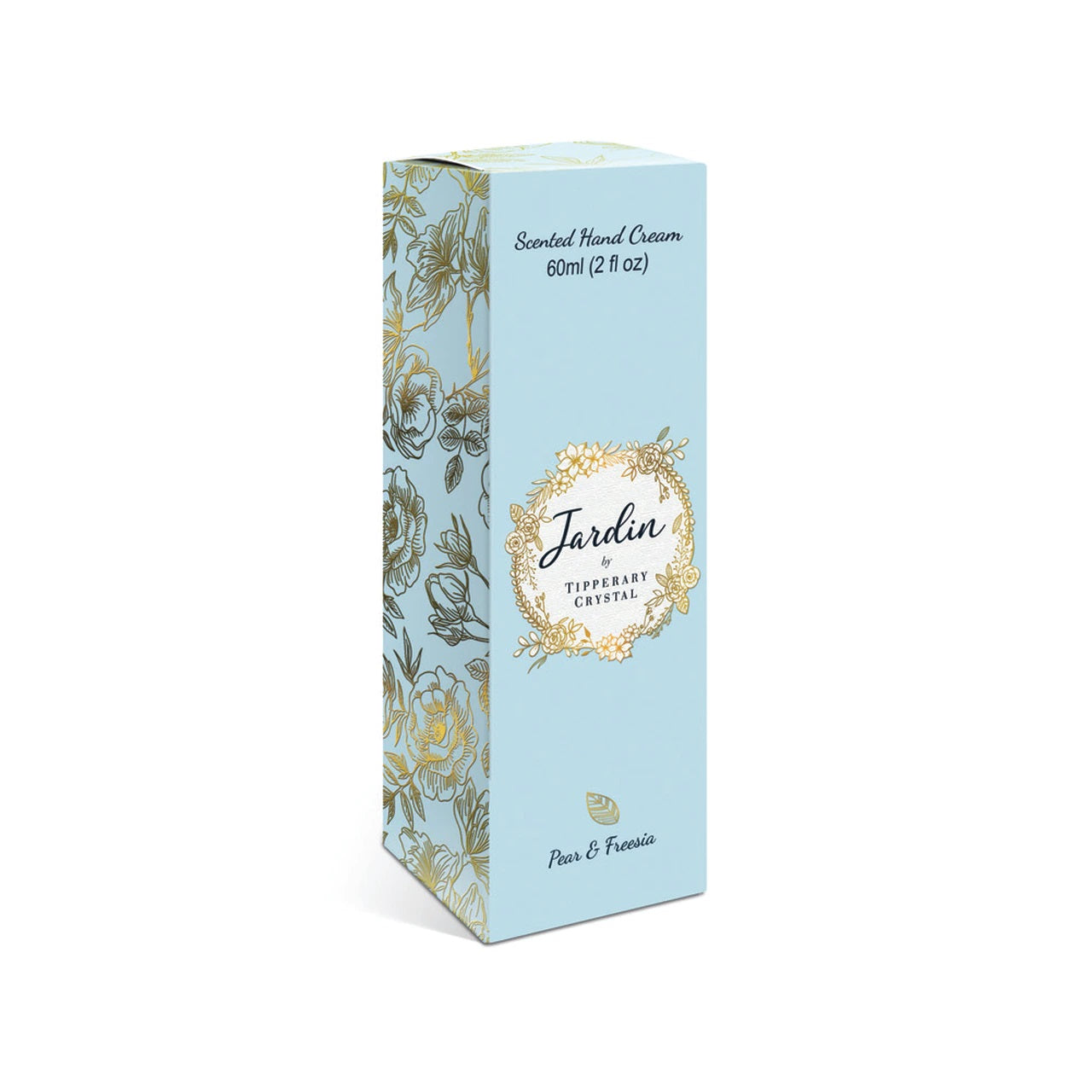 Tipperary Crystal Jardin Handcream - Pear & Freesia  Gorgeous Jardin handcreams from Tipperary Crystal are the ultimate pampering treats and would make a lovely gift for someone special. They come presented in a beautiful keepsake tin. Each moisturising handcream is 60ml.