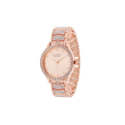Tipperary Crystal Kensington Rose Gold Watch - New Winter 2022