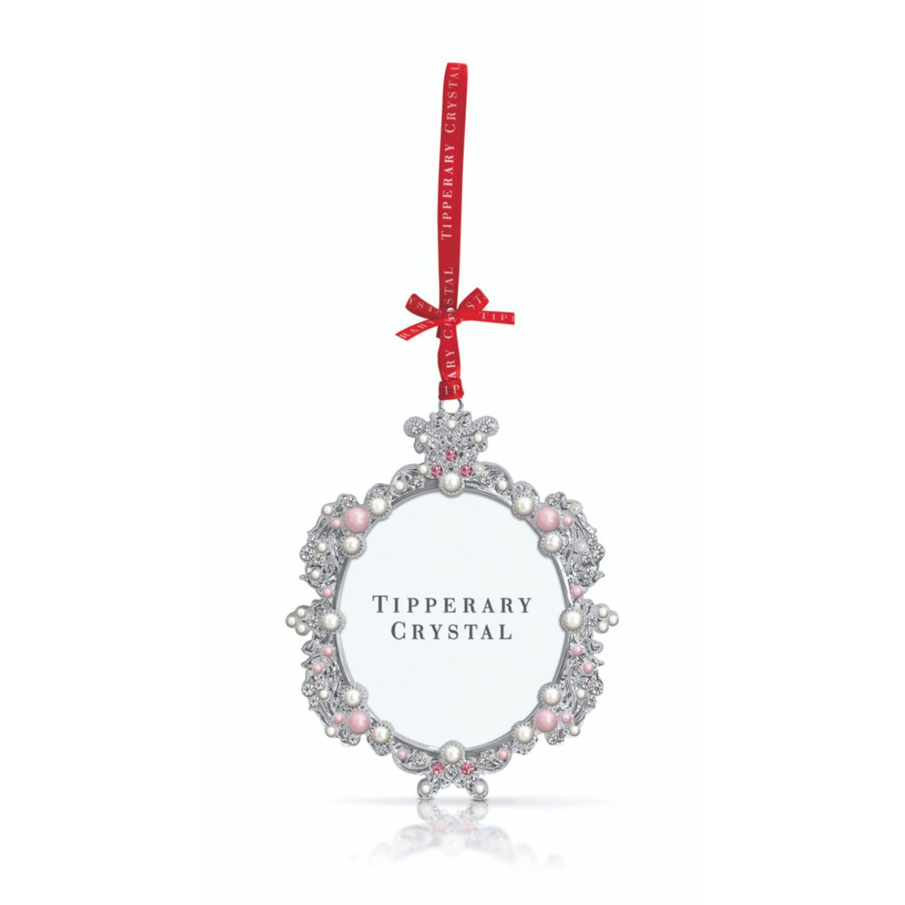 Tipperary Crystal Pearl Frame Christmas Decoration  We just Love Christmas! The festive season, the giving of gifts, creating memories and being together with family and loved ones. Have lots of fun with our lovingly designed and created Christmas decorations, each one has a magic sparkle of elf dust!