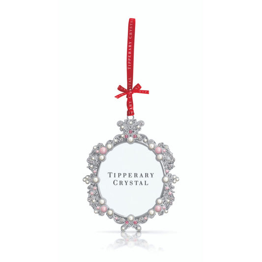 Tipperary Crystal Pearl Frame Christmas Decoration  We just Love Christmas! The festive season, the giving of gifts, creating memories and being together with family and loved ones. Have lots of fun with our lovingly designed and created Christmas decorations, each one has a magic sparkle of elf dust!