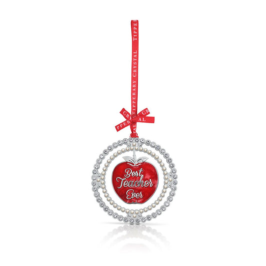 Pearl Teachers Christmas Decoration - "Best Teacher Ever"  We just Love Christmas! The festive season, the giving of gifts, creating memories and being together with family and loved ones. Have lots of fun with our lovingly designed and created Christmas decorations, each one has a magic sparkle of elf dust!