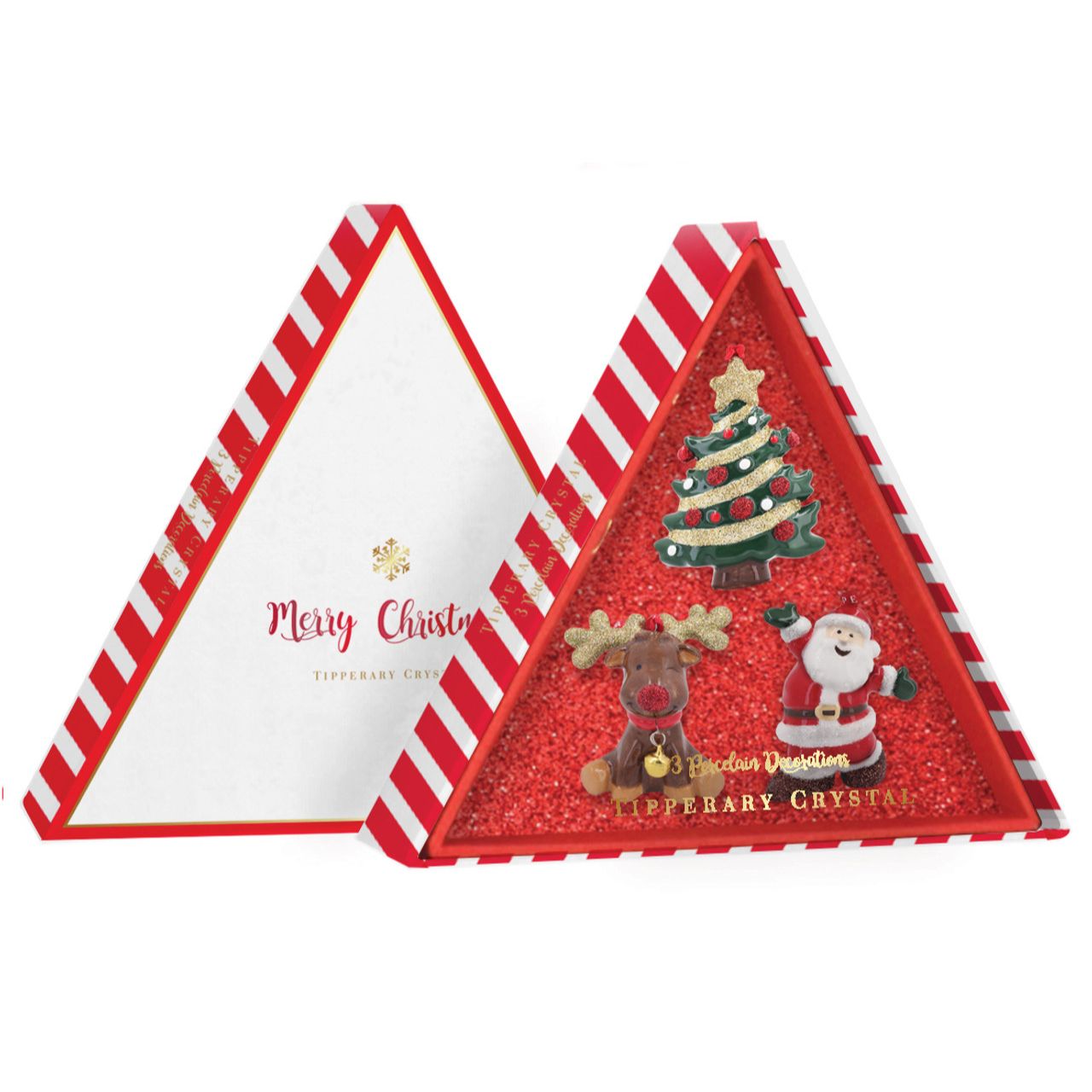 S/3 Porcelain Christmas Decorations - NEW 2022  We just Love Christmas! The festive season, the giving of gifts, creating memories and being together with family and loved ones. Have lots of fun with our lovingly designed and created Christmas decorations, each one has a magic sparkle of elf dust!