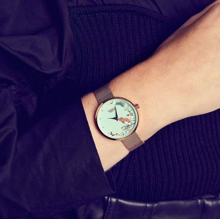 Tipperary Crystal Robin Rose Gold Birdy Watch
