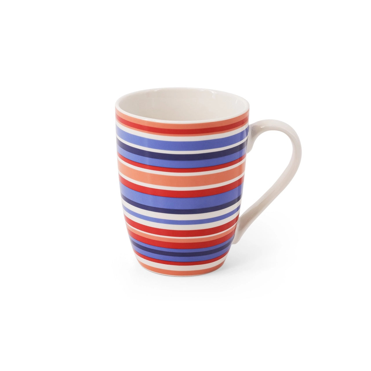 Tipperary Crystal Roman Stripes Horizontal Party Pack S/6 Mugs - NEW 2022
