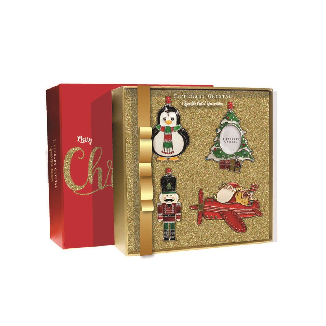 Tipperary Crystal Sparkle Christmas Decorations Set of 4 - NEW 2021  We just Love Christmas! The festive season, the giving of gifts, creating memories and being together with family and loved ones. Have lots of fun with our lovingly designed and created Christmas decorations, each one has a magic sparkle of elf dust!