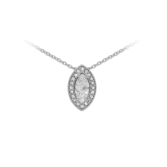 Tipperary Crystal Sterling Silver Marquise Cut Pendant - NEW WINTER 2022