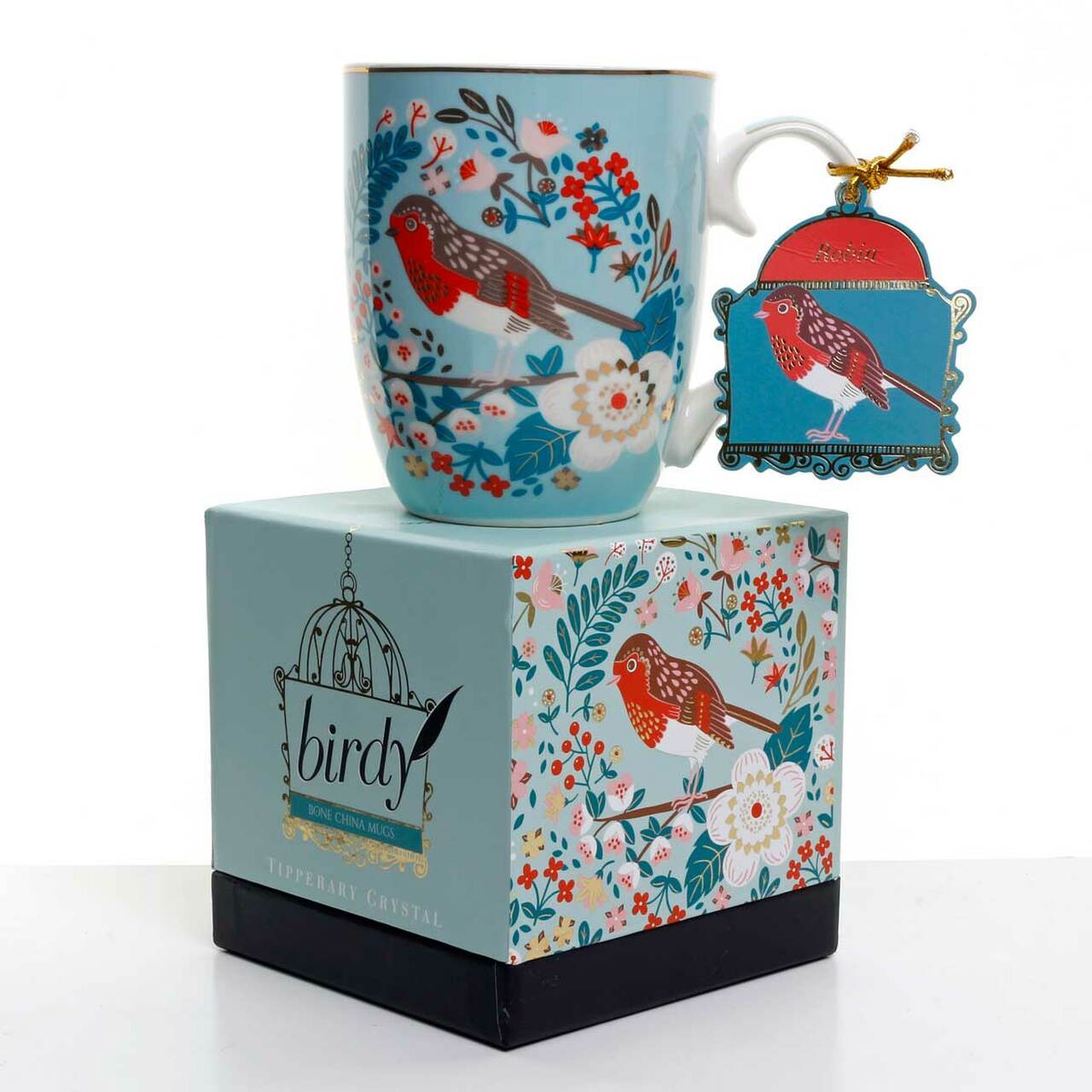 Tipperary Crystal Robin Birdy Mug Single