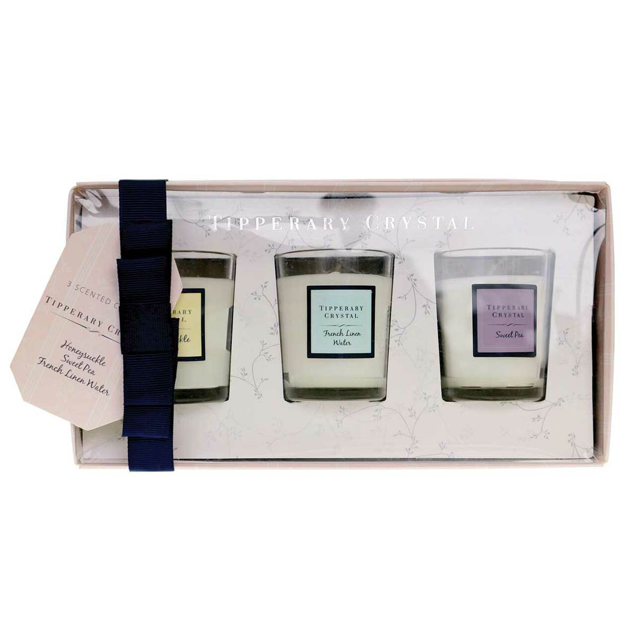 Assorted Mini Candles - Sweet Pea, Honeysuckle, French Linen