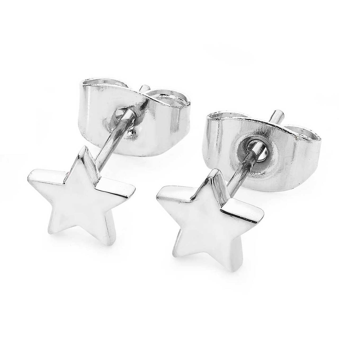Tipperary Crystal Star Mini Stud Earrings Silver 135253