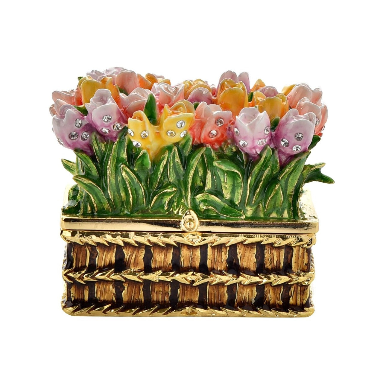 Treasured Trinkets - Flower Box  A flower box trinket box from Treasured Trinkets by STRATTON.  The wondrous trinket box makes a true statement piece for any bedroom, with flowery decoration which is truly in full bloom.