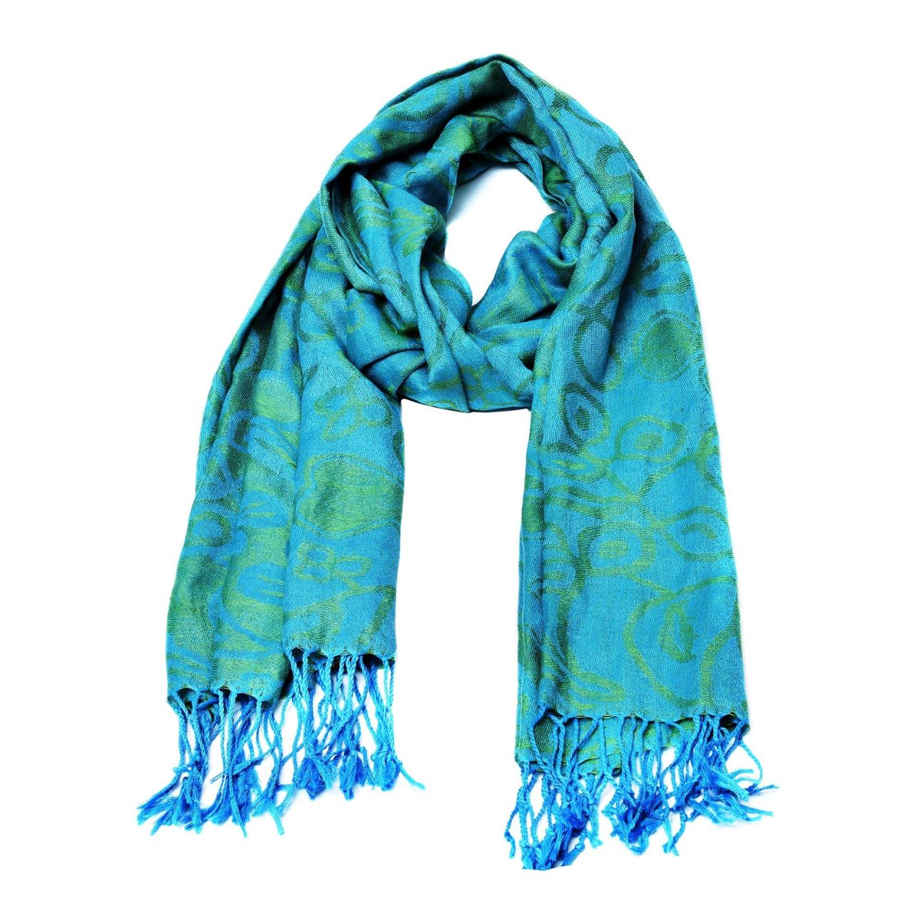 J.C. Walsh & Sons Turquoise Celtic Pashmina Scarf