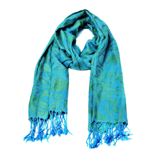 J.C. Walsh & Sons Turquoise Celtic Pashmina Scarf