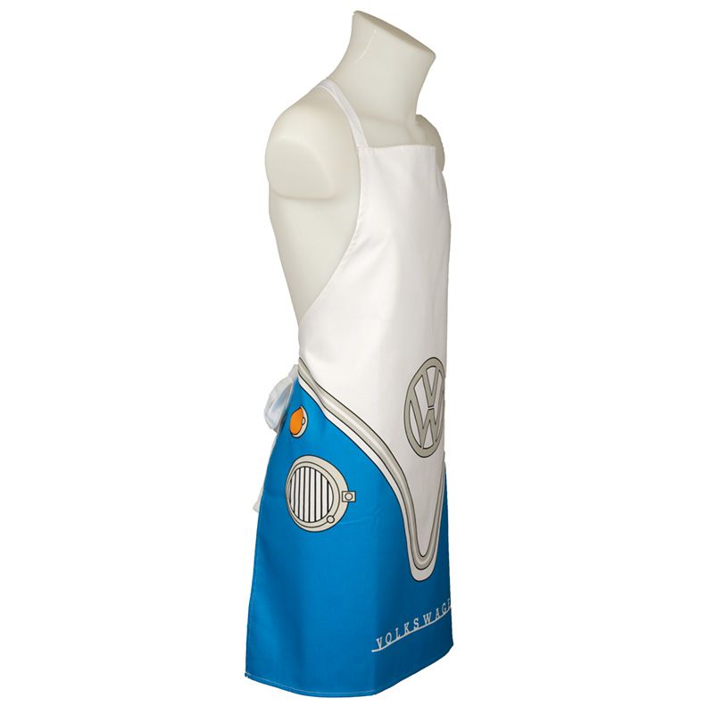 Cotton Apron - Volkswagen VW T1 Camper Bus Blue