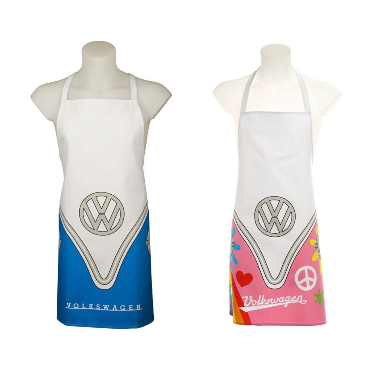 Cotton Apron - Volkswagen VW T1 Camper Bus Blue
