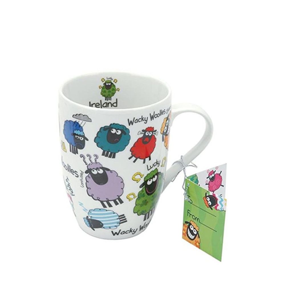 Wacky Woollies Mug  This mug is colourful and expresses many moods and filled with Irish charm