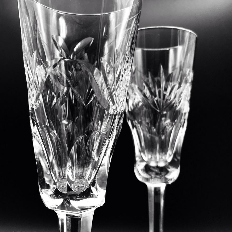 Waterford Crystal Ashling Flute Champagne Pair