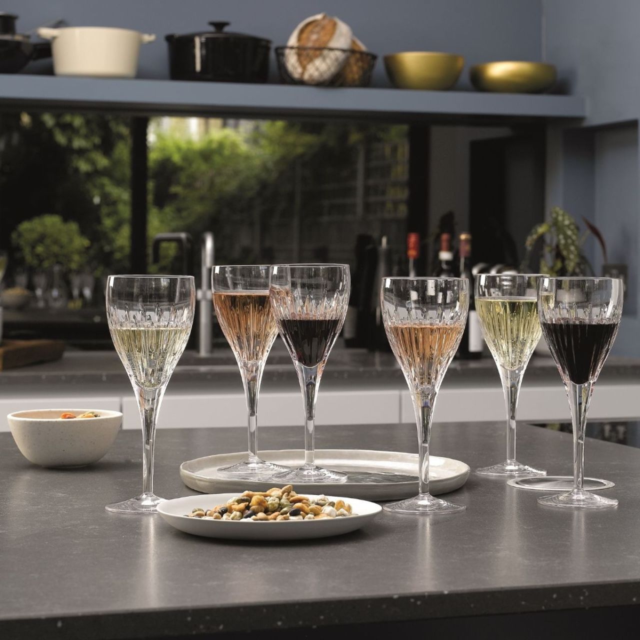 Waterford Crystal Ardan Mara Wine Glass Set of 6  Whether the wine is a select vintage or just a favourite everyday choice, it always feels special when served in a Waterford glass. The set of six Mara wine glasses provide the perfect modern design, created by Waterford to reflect the brilliance and sparkle it is renowned for but with a contemporary shape and simple, versatile pattern.