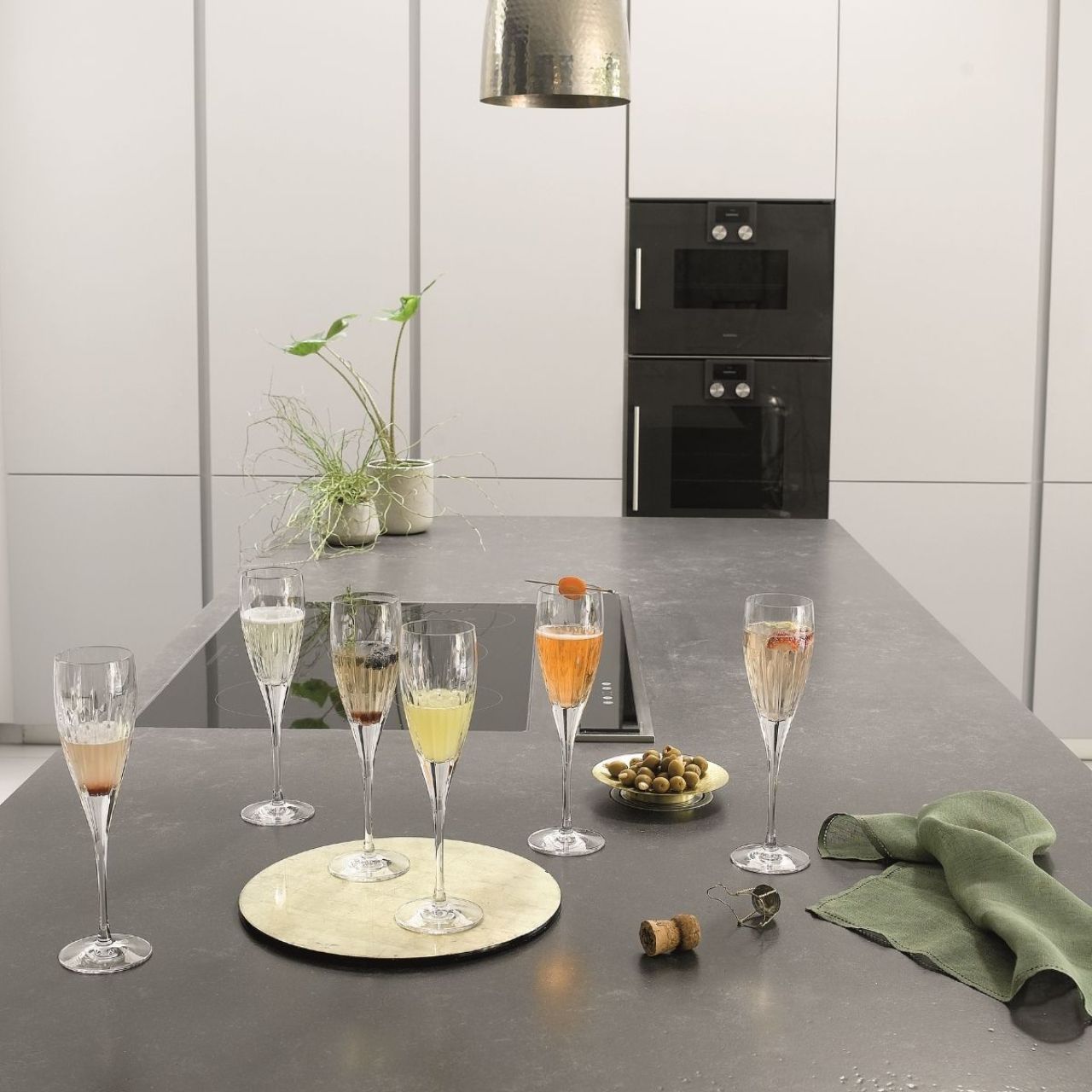 Waterford Crystal Mara Champagne Flute Set of 6  Celebrating the beauty of simplicity, Mara, the Irish meaning for sea, is inspired by the wild Atlantic Ocean. Showcasing both long and short deep vertical cuts, Mara's modern design with elegant simplicity is now available as a set of six. 