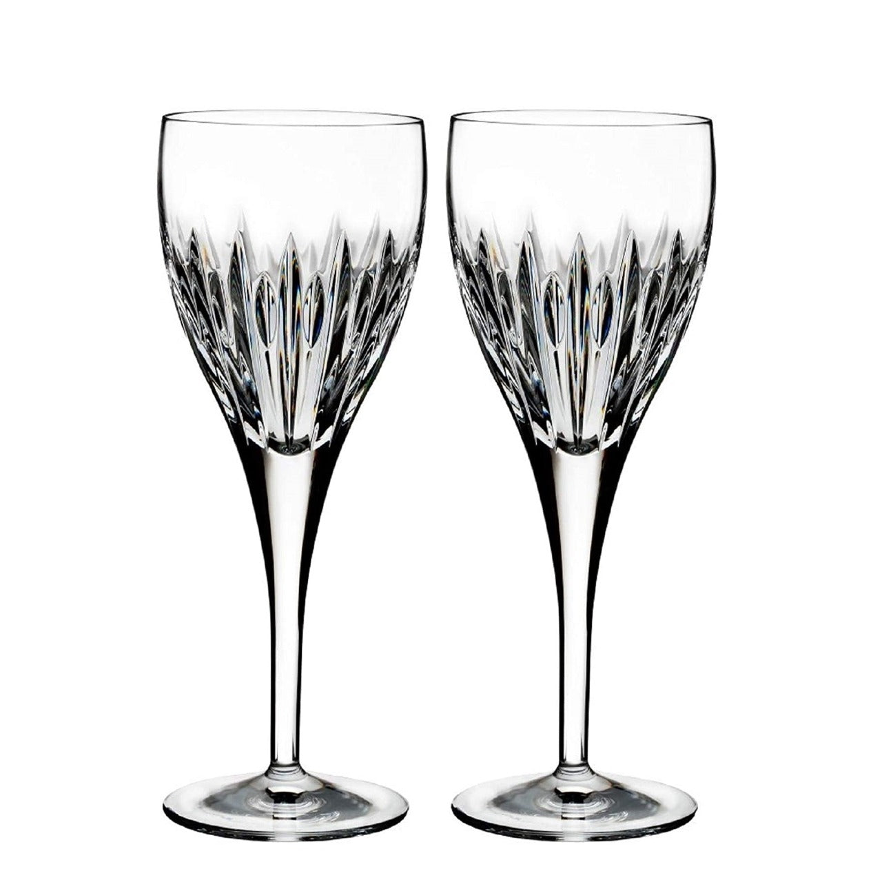 Waterford Crystal Ardan Mara Wine Glass Pair  Waterford Ardan offers the beauty of simplicity with the Mara pattern. Mara is the Irish meaning for sea and is inspired by the wild Atlantic Ocean with long and short deep vertical cuts. The Mara Wine Set is perfect for every day use.