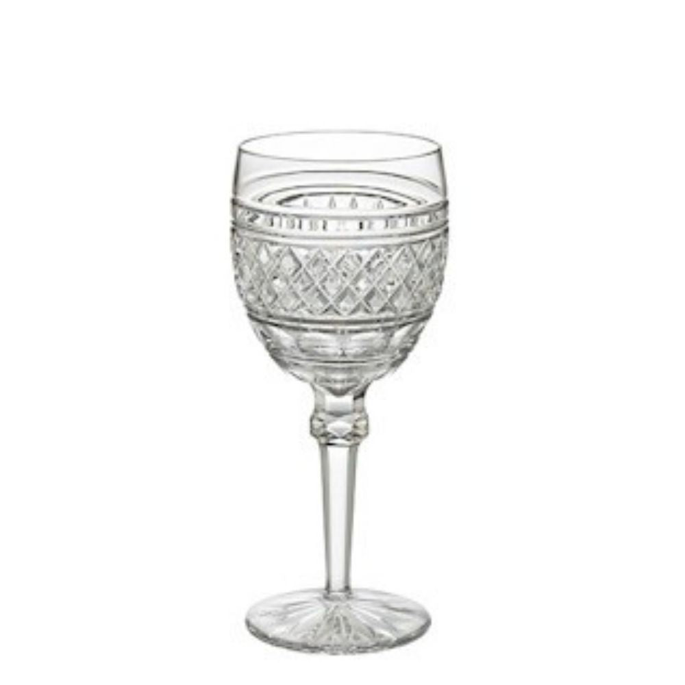 Castletown 10oz Goblet by Waterford Crystal  Castletown pattern is inspired by the Palladian style mansion of Castletown in Ireland and features unique ring and diamond cuts that make a statement on any table.
