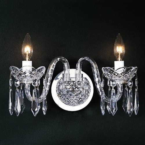 Waterford Crystal Comeragh Wall Bracket 240V  Classically beautiful Waterford Wall Brackets