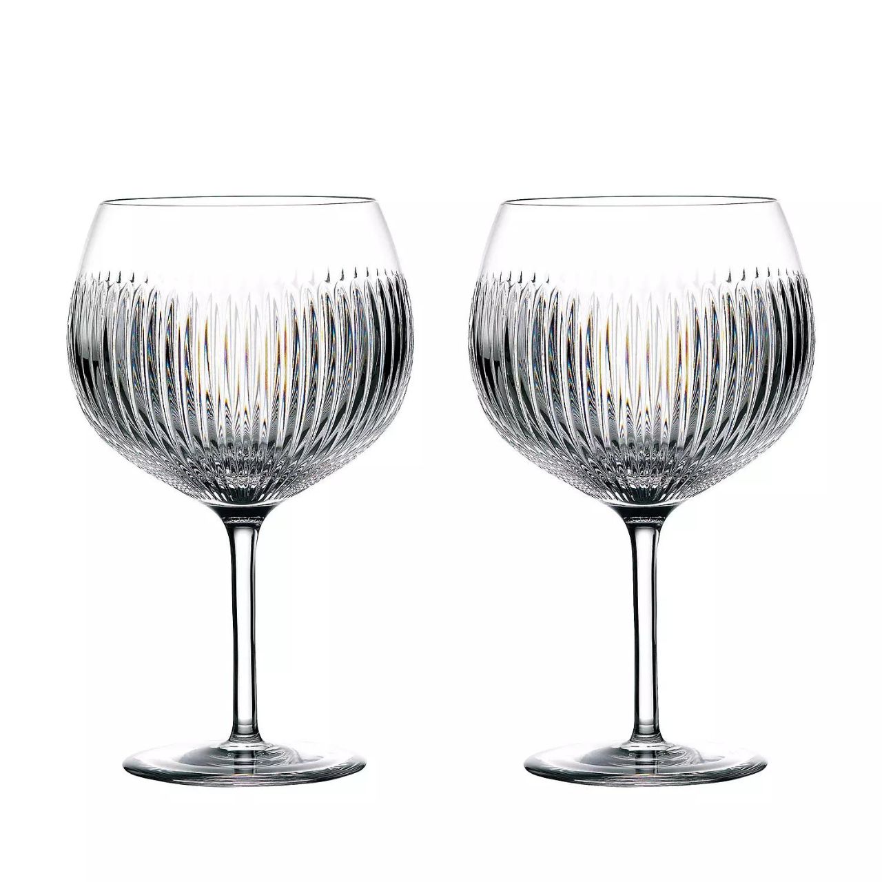 Waterford Gin Journeys Aras Balloon Glasses Pair Gin Journeys is a collection created for the optimum Gin experience. Steeped in history with inspiration being drawn from Waterford's heritage to gin, dating back to the Victorian era. Waterford's striking range of gin glasses have been designed with tasting experts to help enrich the aromas and infuse the flavors of the botanicals.