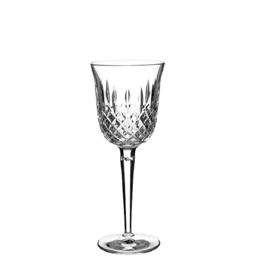 Kelsey Goblets by Waterford Crystal  Kelsey Collection by Waterford is characterized by a simple demi-lune shape accented by an open diamond pattern and adorned with single wedge cuts. 