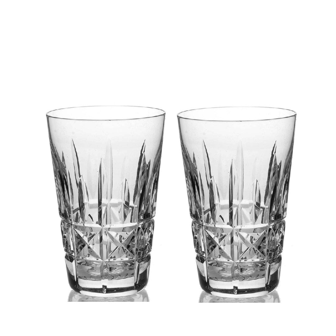 Kylemore 12oz Flat Tumblers by Waterford Crystal  A range of beverages can be enjoyed in our Kylemore crystal tumblers that have been crafted to enhance the flavors and aromas of your drink.