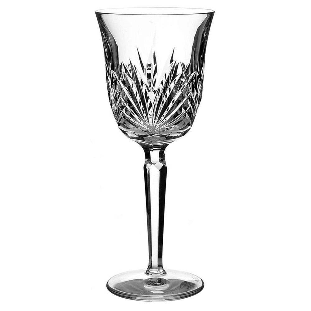  Waterford Crystal Leana Wine Pair  Leana Collection by Waterford is characterized by a simple shape accented by wedge cuts. Featuring a generous bowl ideal for accentuating the color and aroma of both red and white wine, the Leana Wine is a fine example of Waterford's rich heritage of design inspiration.