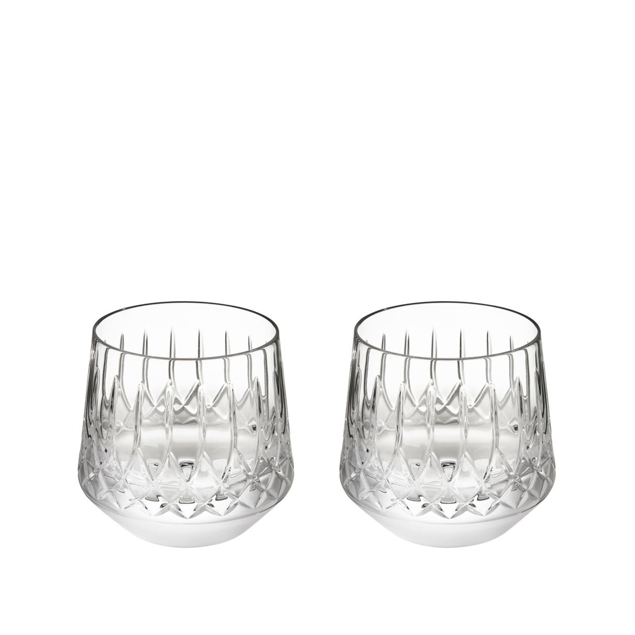 Waterford Lismore Arcus Tumbler 12 oz Set  Originally crafted in 1952 by Chief Designer Miroslav Havel and his inspiration from Lismore Castle's gothic architecture, the Lismore pattern has evolved into an icon. In celebration of the 70th Anniversary of the renowned Lismore pattern, Waterford introduces the newest evolution of the beloved classic, Lismore Arcus.