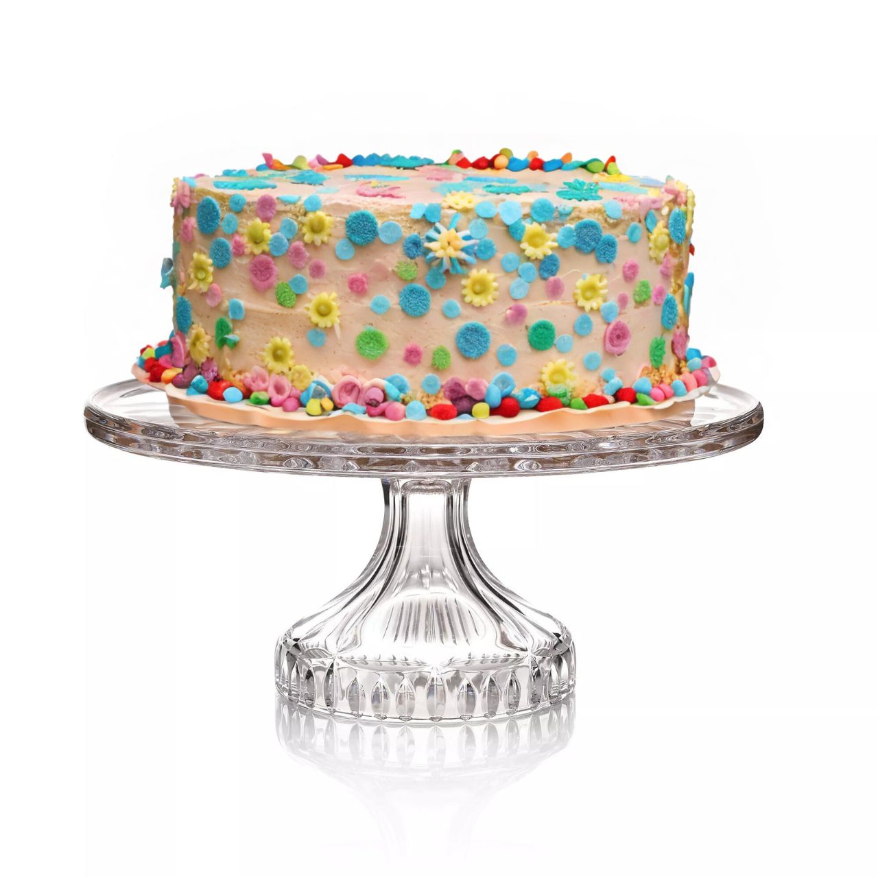 Waterford Crystal Lismore Cake Plate  Featuring the iconic Lismore pattern, the Lismore Gift Bar Collection is inspired by the rich heritage of Ireland with pieces designed to be used and enjoyed. The Lismore Cake Plate 11 inch is perfect for serving up delicious cakes, sandwiches and biscuits.