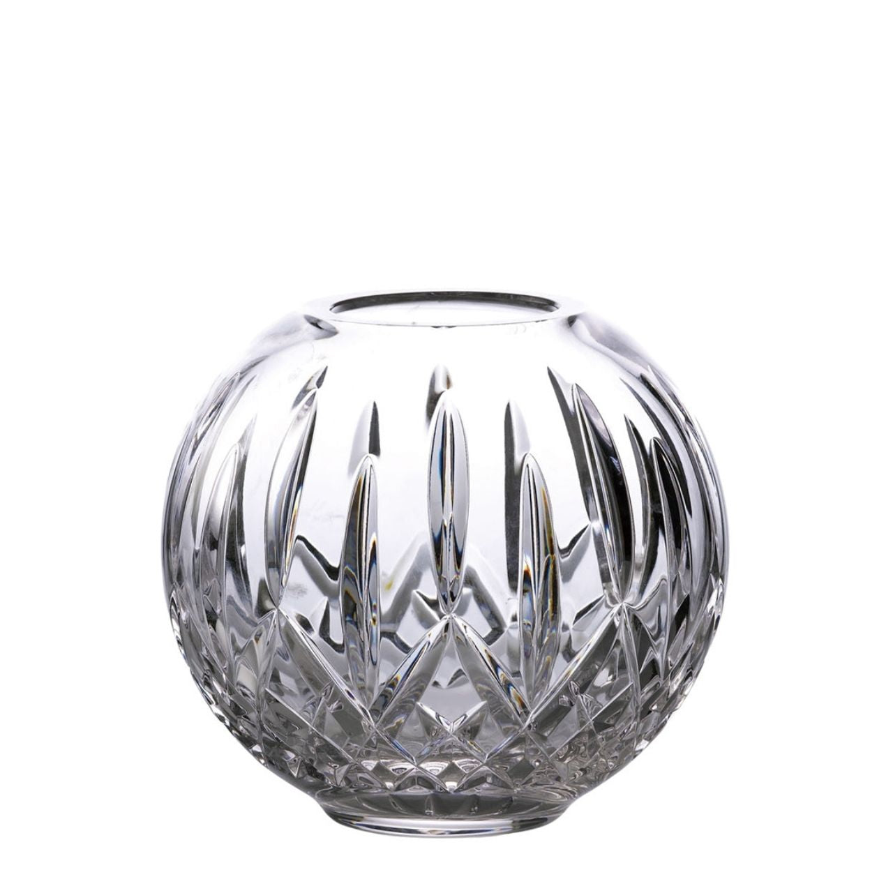 Lismore Rose Bowl by Waterford Crystal  The Waterford Lismore pattern is a stunning combination of brilliance and clarity. The stunning Lismore 6in Rose Bowl looks radiant whether filled with rose petals, floating candles or cut flowers. The sweeping curve showcases the dramatic diamond and wedge cuts of the classic Lismore pattern, while Waterford's hand-crafted fine crystal ensures a comforting weight and stability to this beautiful accent piece.