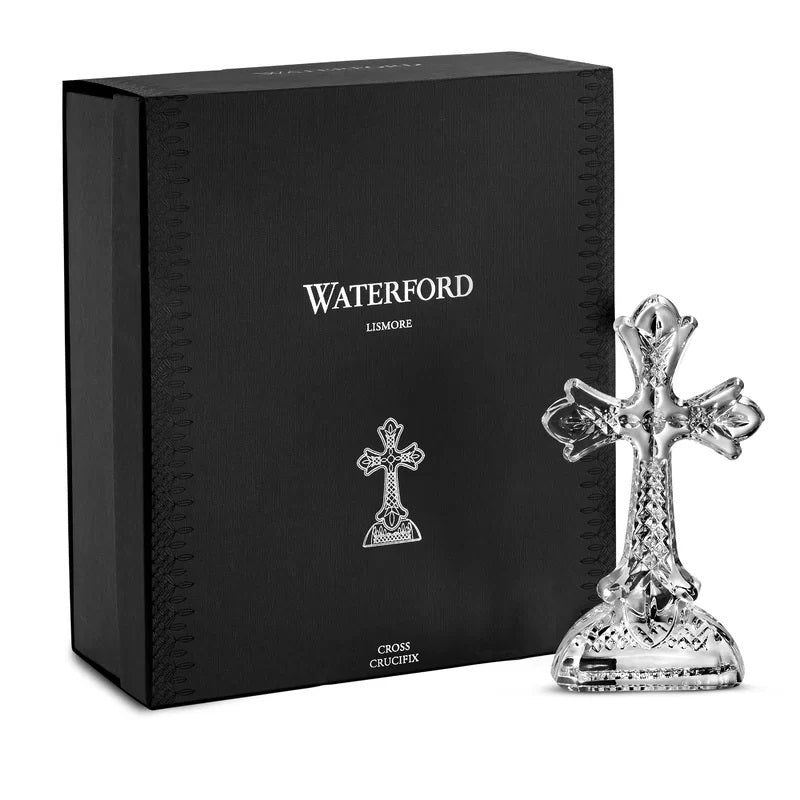 Waterford Crystal Lismore Standing Cross  Inspired by Celtic traditions, this Lismore Standing Cross represents centuries of authentic Irish heritage.