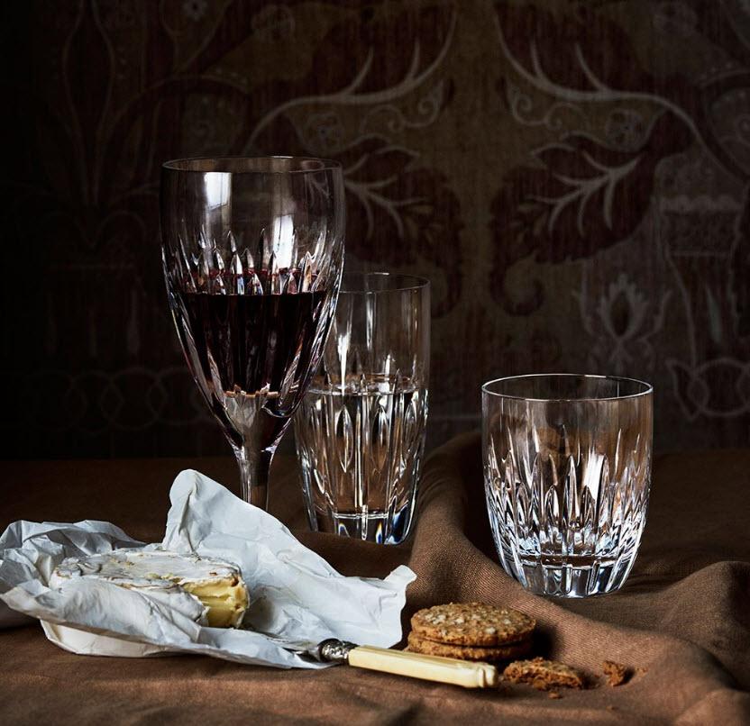 Waterford Crystal Ardan Mara Wine Glass Pair