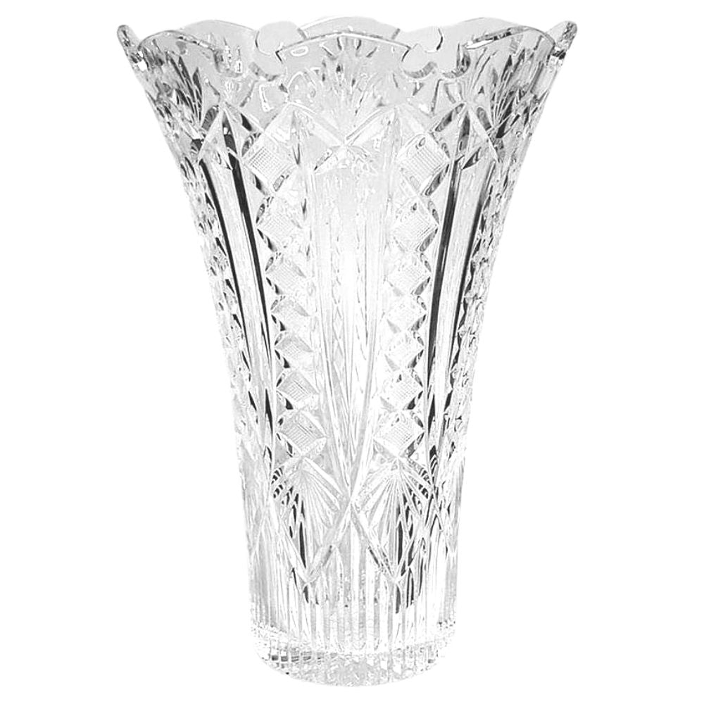 Waterford Crystal Limited Edition Maritana Vase 14in  House of Waterford Crystal Maritana 14in Vase, Limited Edition of 200 The lavishly cut and scalloped vase was inspired by the operetta, Maritana, written in 1845 by Waterford-born composer William Vincent Wallace.