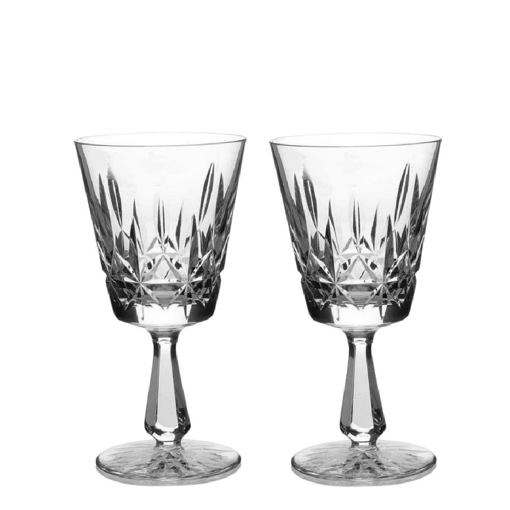 Waterford Crystal Rosslare Goblets Pair  Rosslare 10oz Goblets