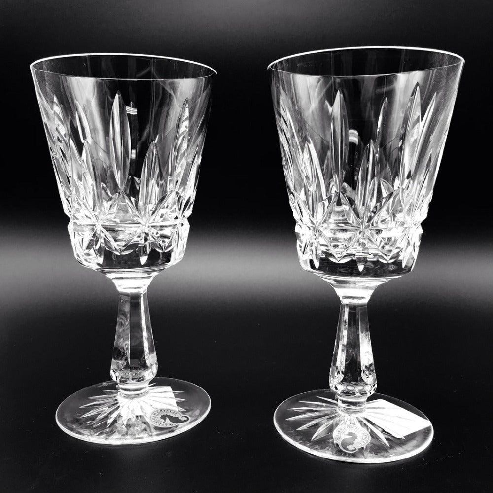 Waterford Crystal Rosslare Goblets Pair  Rosslare 10oz Goblets