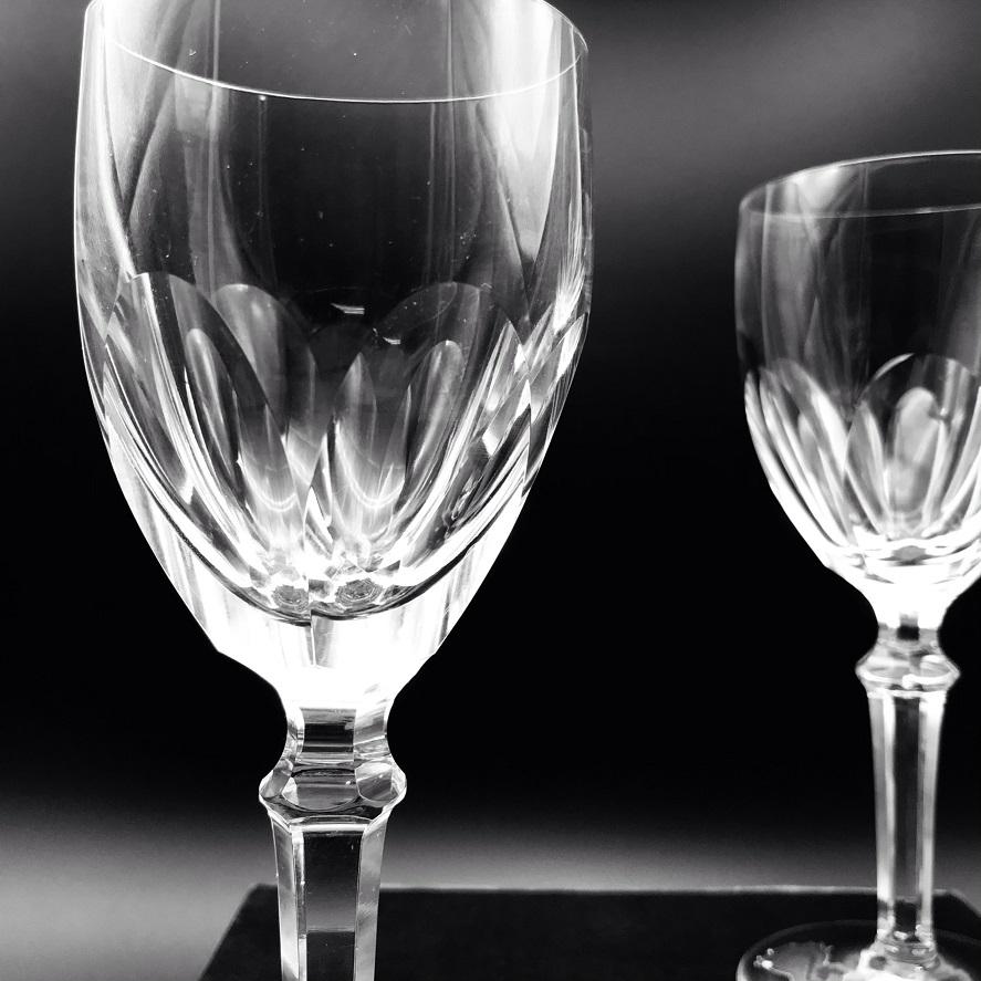 Waterford Crystal Dunloe Claret Wine Pair  Part of Waterford's Special Order Program  Made in Waterford Factory Ireland