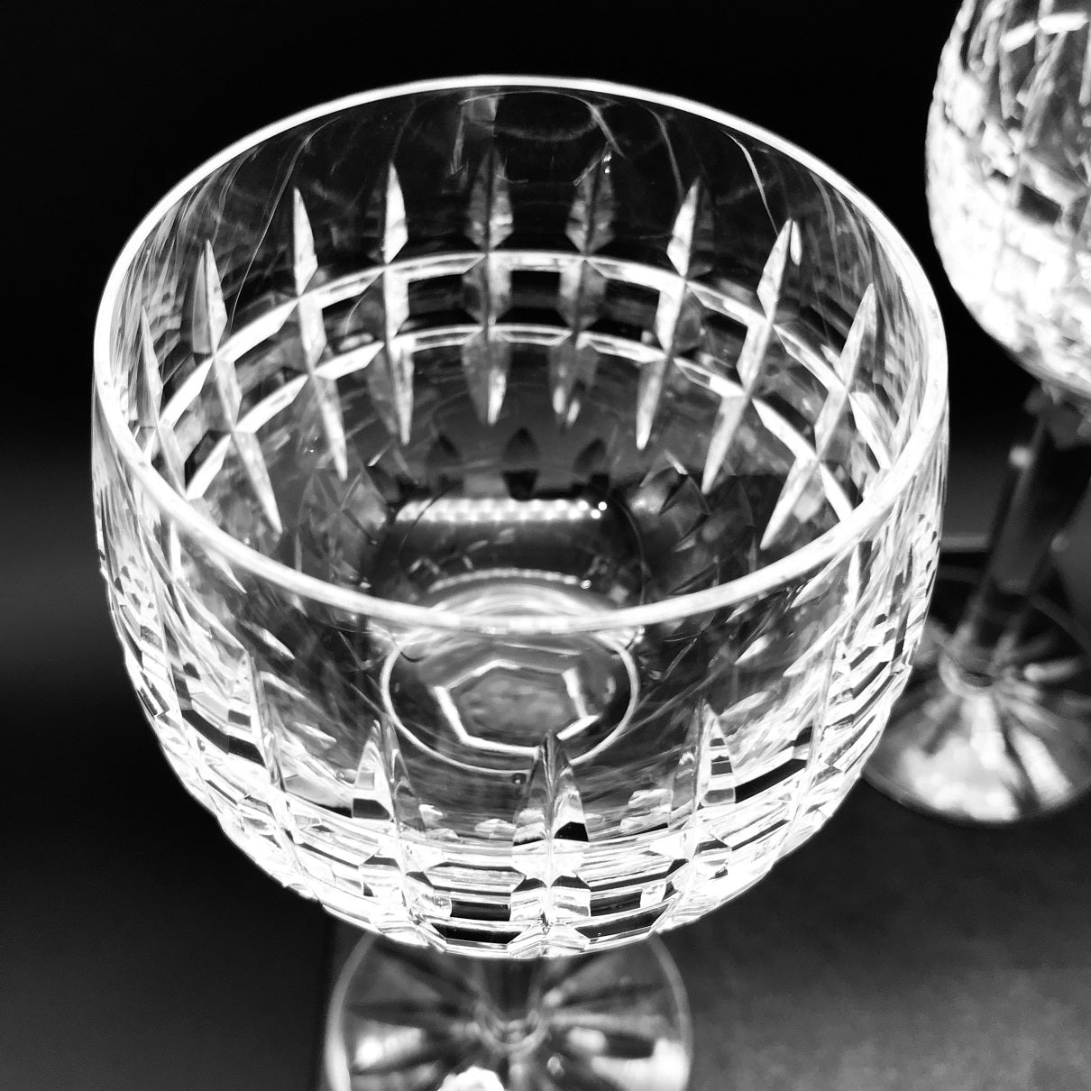 Waterford Crystal Glenmore Hock Pair  The Waterford Glenmore pattern is a stunning combination of brilliance and clarity.