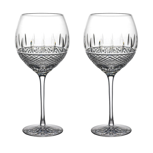 Waterford Crystal Irish Lace White Wine set of 2  Waterford’s Mastercraft Irish Lace White Wine glasses feature a hand crafted pattern in exquisite crystal, inspired by the bobbin used to tirelessly handcraft world-renowned Irish lace.