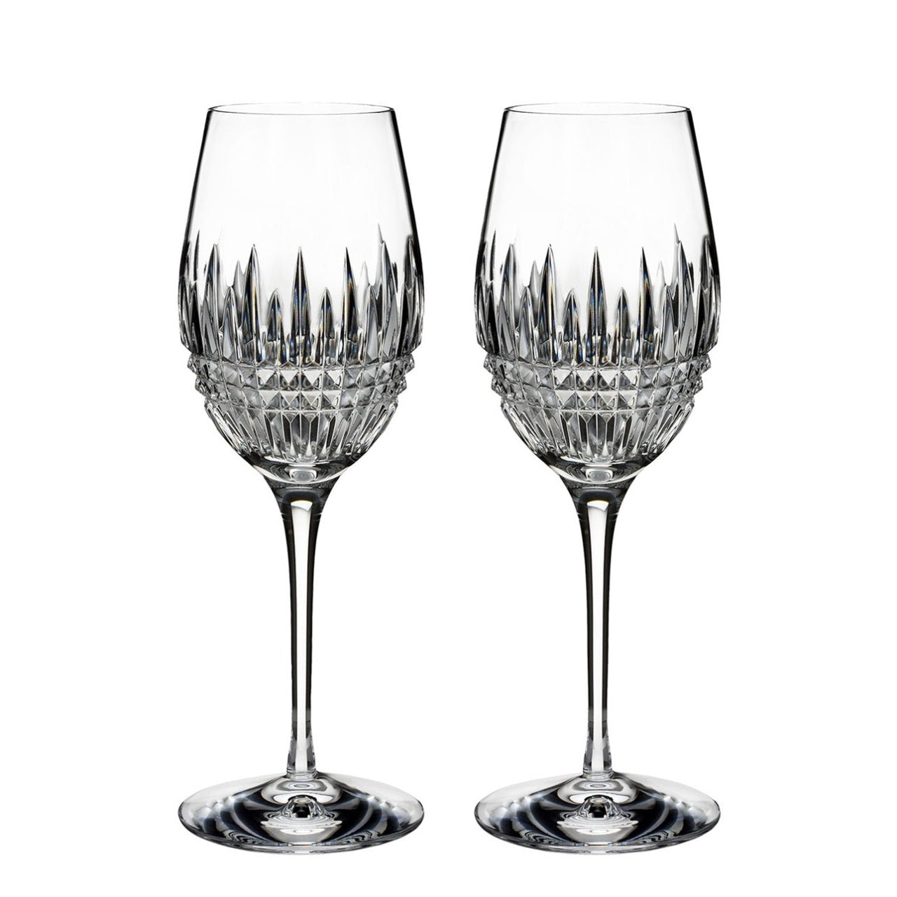 Waterford Lismore Diamond Essence Wine Pair  This classic Lismore Diamond Essence Wine Pair from Waterford offer the perfect serve for your favourite wine. 