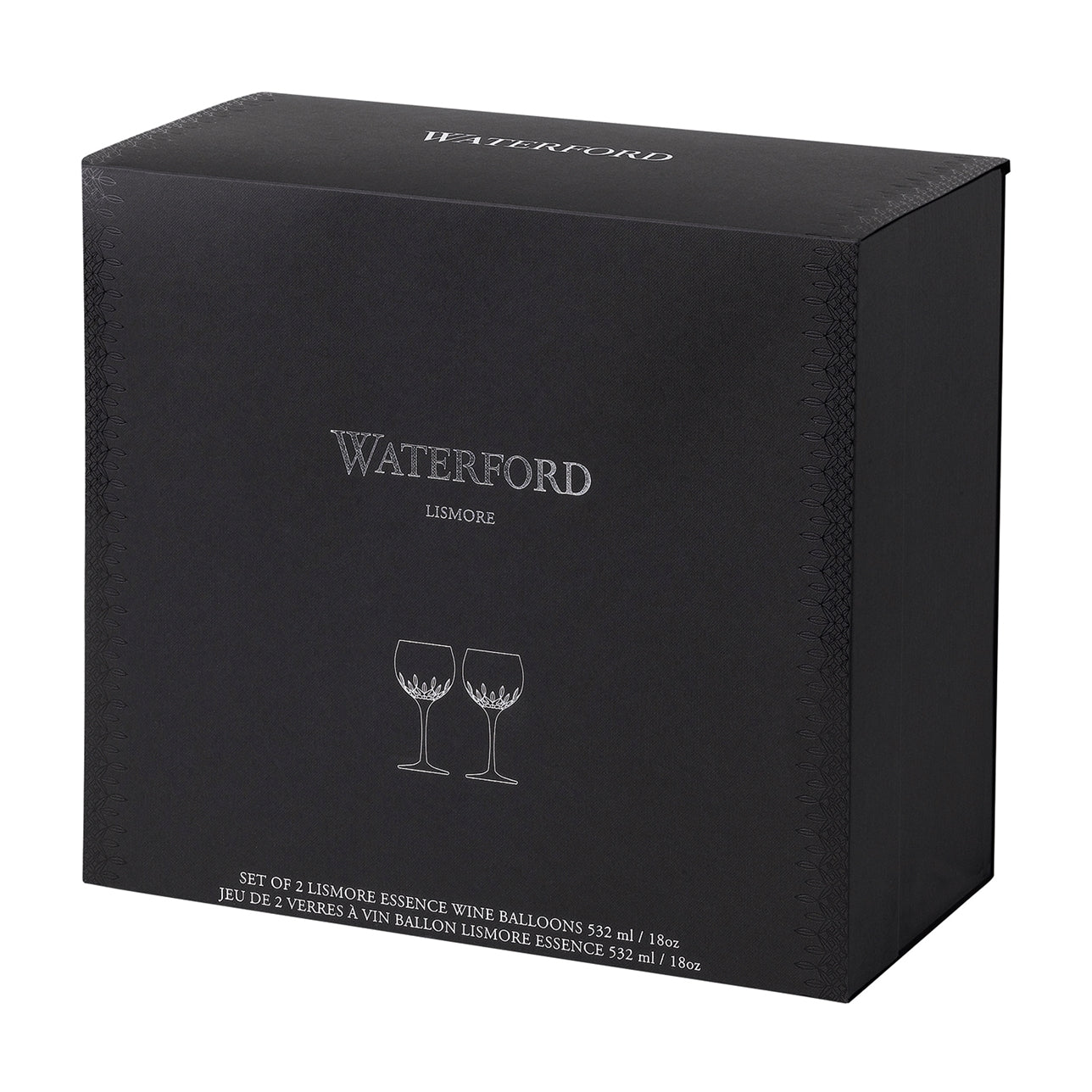 Waterford Crystal Lismore Essence Balloon Wine Pair 