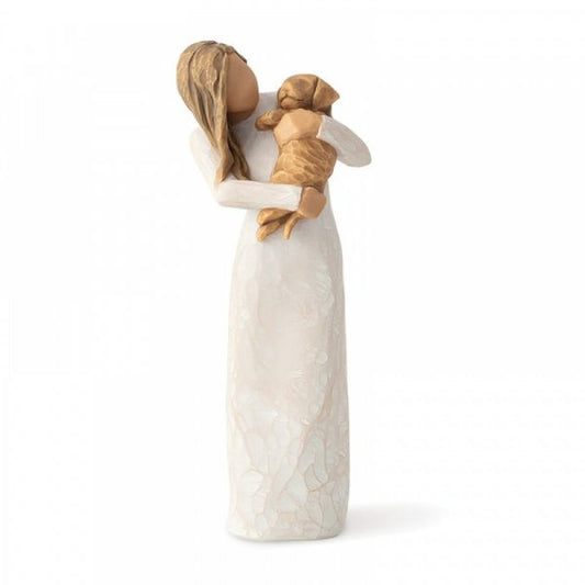 Willow Tree Adorable You - Golden Dog  Willow Tree is an intimate line of figurative sculptures representing sentiments of love, closeness, healing, courage, hope...all the emotions we encounter in life 