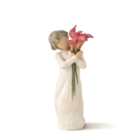 Willow Tree Bloom - Like our friendship... vibrant and ever-constant  Willow Tree is an intimate line of figurative sculptures representing sentiments of love, closeness, healing, courage, hope...all the emotions we encounter in life.