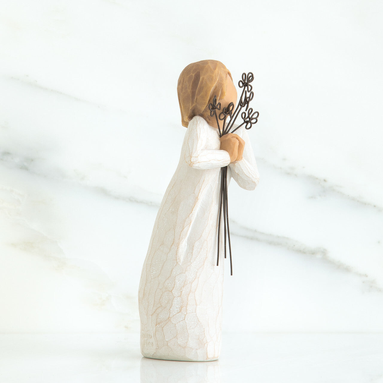 Willow Tree Friendship  Willow Tree is an intimate line of figurative sculptures representing sentiments of love, closeness, healing, courage, hope...all the emotions we encounter in life. Artist Susan Lordi hand carves the original of each Willow Tree sculpture.
