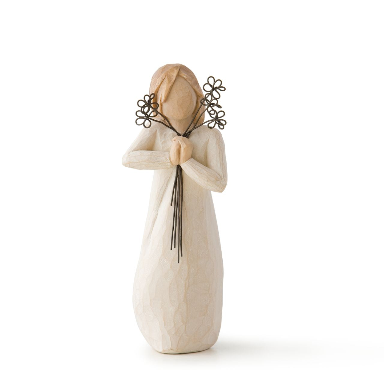 Willow Tree Friendship  Willow Tree is an intimate line of figurative sculptures representing sentiments of love, closeness, healing, courage, hope...all the emotions we encounter in life. Artist Susan Lordi hand carves the original of each Willow Tree sculpture.