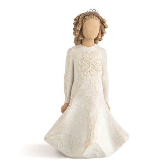 Irish Charm by Willow Tree  Willow Tree is an intimate line of figurative sculptures representing sentiments of love, closeness, healing, courage, hope...all the emotions we encounter in life. 