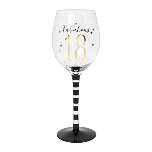 Wine Glass 18th Birthday