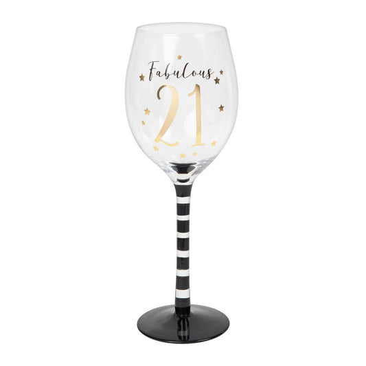 Wine Glass 21st Birthday